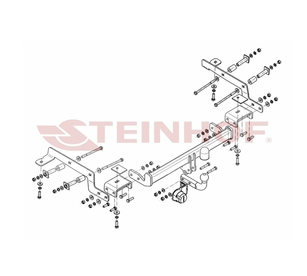 Фаркоп Steinhof для Nissan NV200 2009- N-082 в 