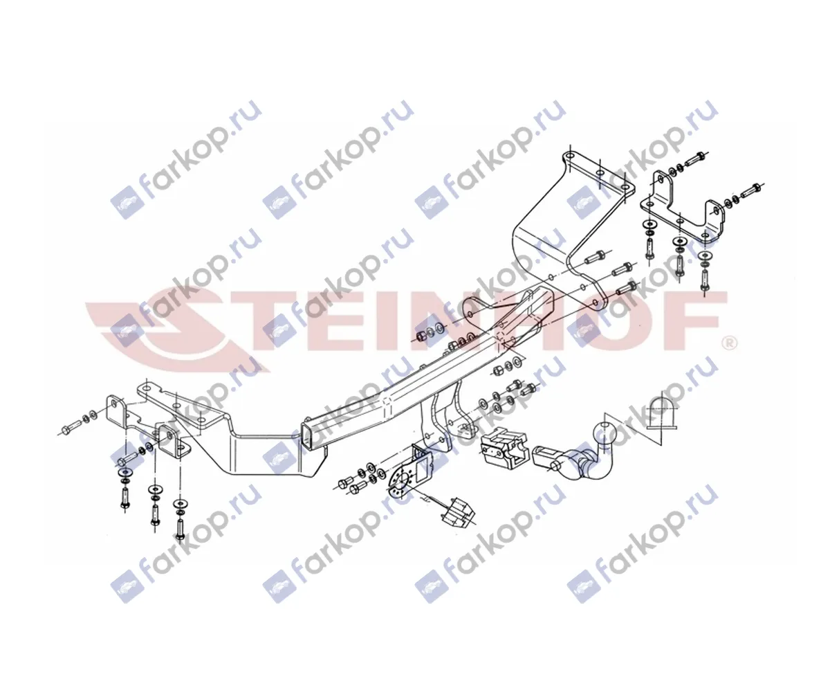 Фаркоп Steinhof для Mitsubishi Outlander 2007-2012 M-355 в 