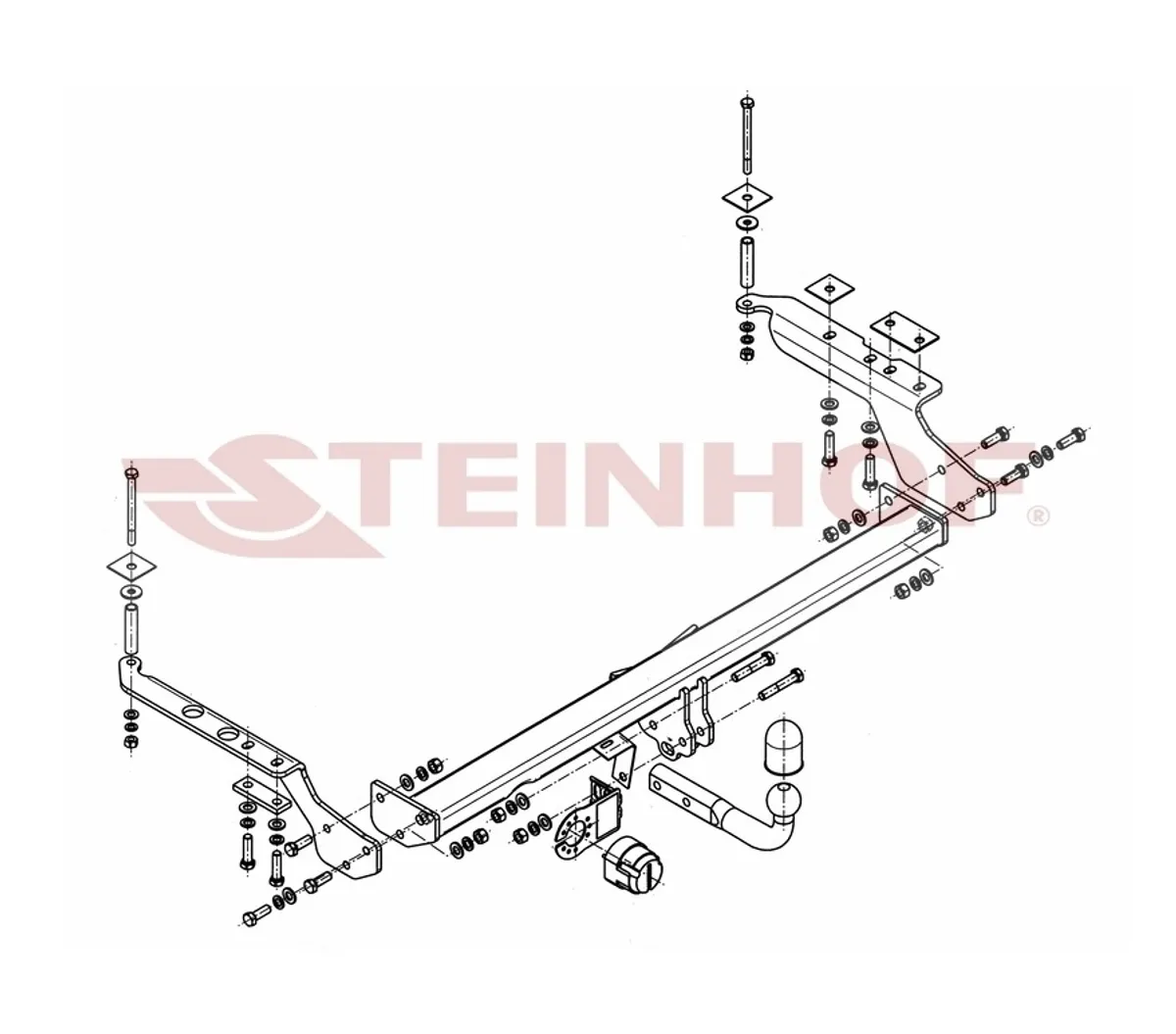 Фаркоп Steinhof для Subaru Forester 1997-2002 S-360 в 