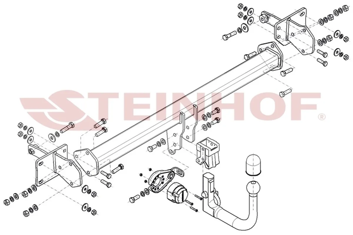 Фаркоп Steinhof для Mercedes C-class 2021- M-187 в 