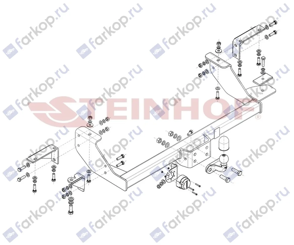 Фаркоп Steinhof для Fiat Ducato Sollers 2008- F-063 в 