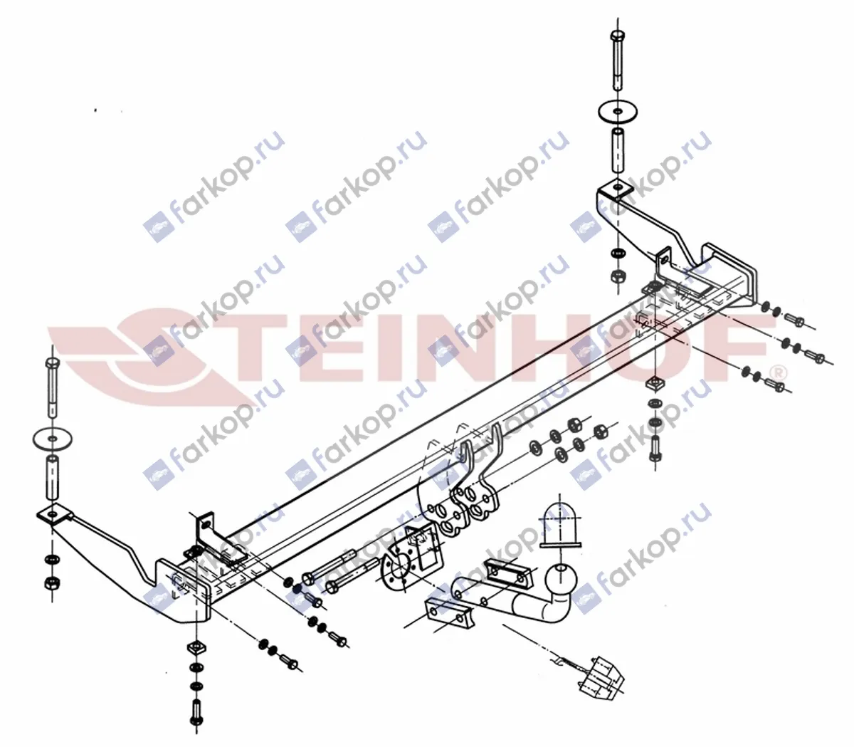 Фаркоп Steinhof для Fiat Doblo 2000-2009 F-058 в 