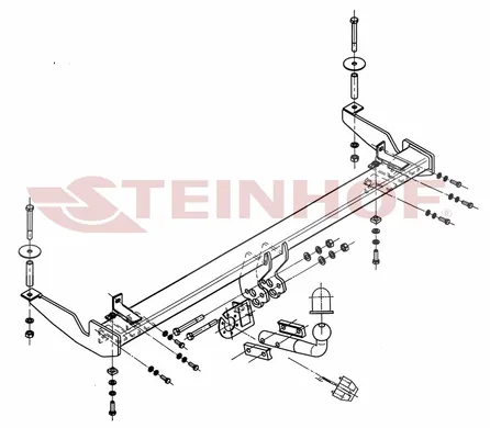 Фаркоп Steinhof для Fiat Doblo 2000-2009 F-058 в 