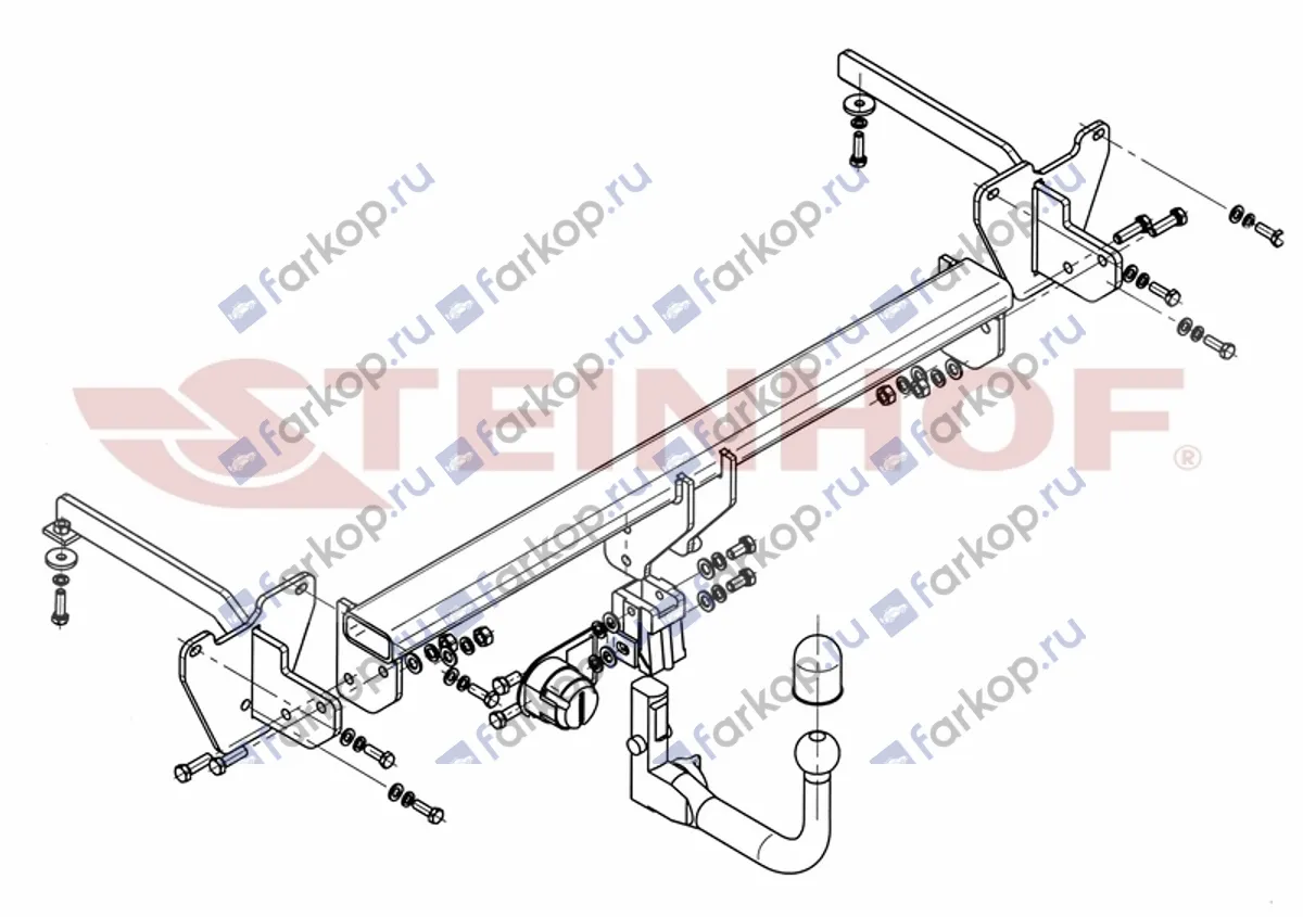 Фаркоп Steinhof для Fiat Doblo 2010- F-069 в 