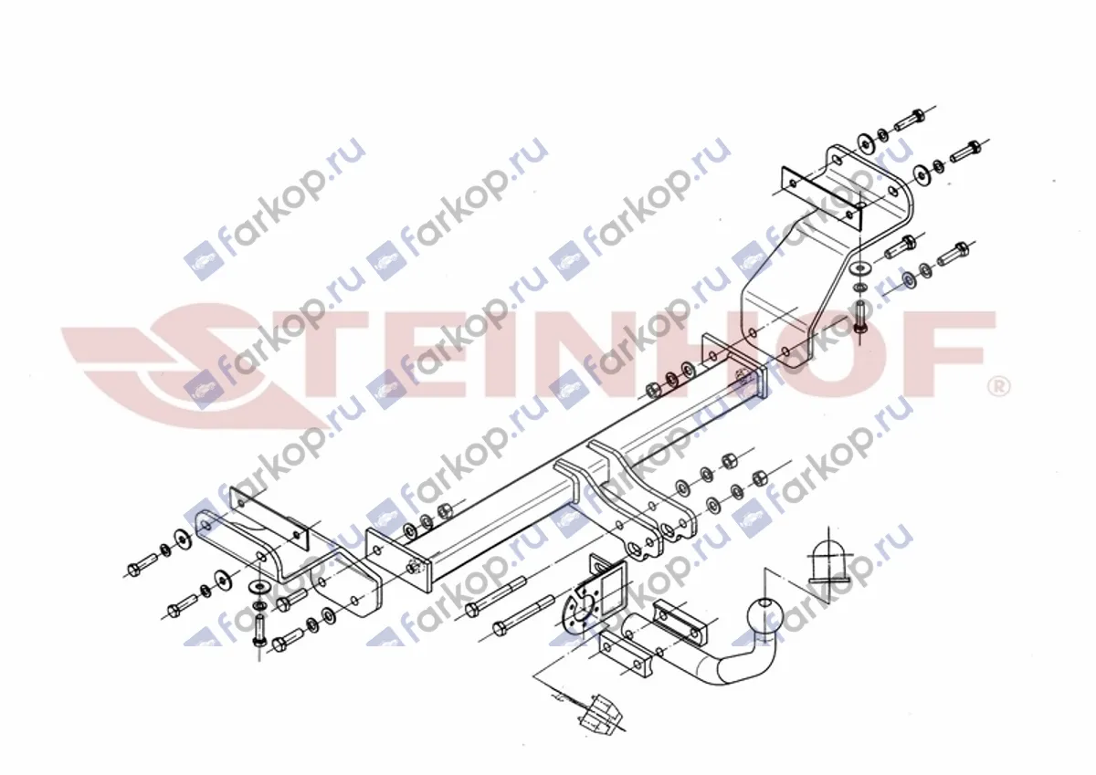 Фаркоп Steinhof для Kia Ceed (универсал) 2007-2012 K-003 в 