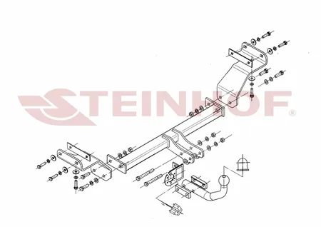 Фаркоп Steinhof для Kia Ceed (универсал) 2007-2012 K-003 в 