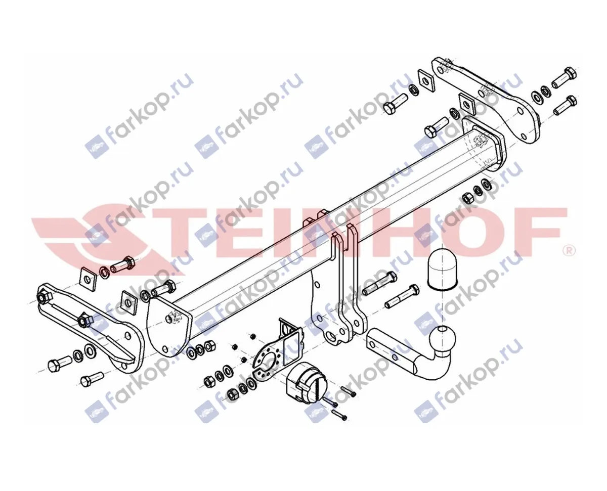 Фаркоп Steinhof для Volvo S60 (Cross Country) 2015-2018 V-308 в 