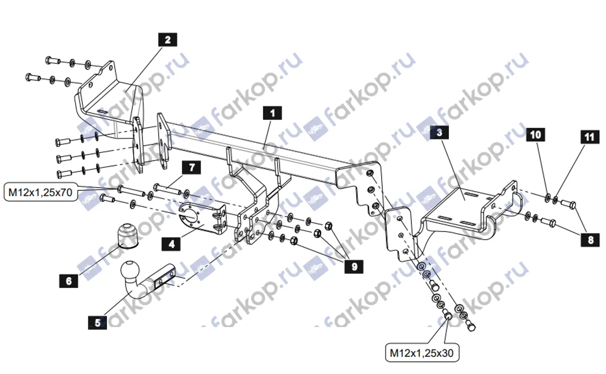 Фаркоп Sheriff для Kia Rio 2020- 4517.12 в 