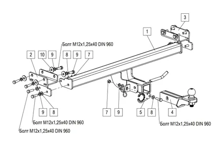 Фаркоп TowRus для Tenet T4L 2026- 269086 в Санкт-Петербург
