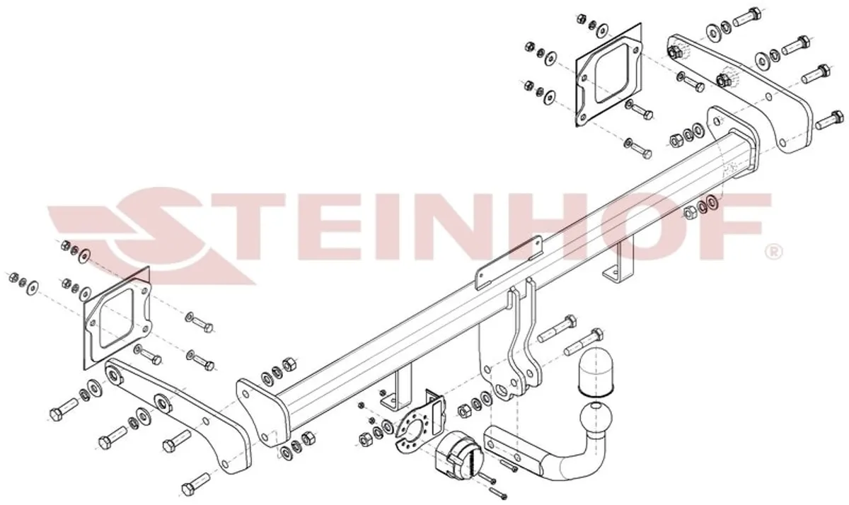 Фаркоп Steinhof для Hyundai Bayon 2021- Арт. H-225 H-225 в Санкт-Петербург