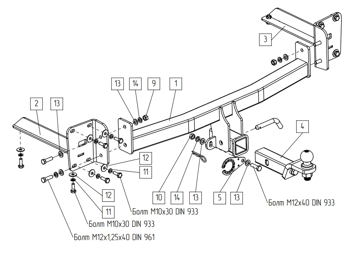 Фаркоп TowRus для Volkswagen Teramont 2022- 269092 в Санкт-Петербург Фаркоп TowRus для Volkswagen Teramont 2022- 269092 в Санкт-Петербург
