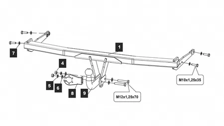 Фаркоп Baltex для Audi A3 2020- 26313612 в Санкт-Петербург