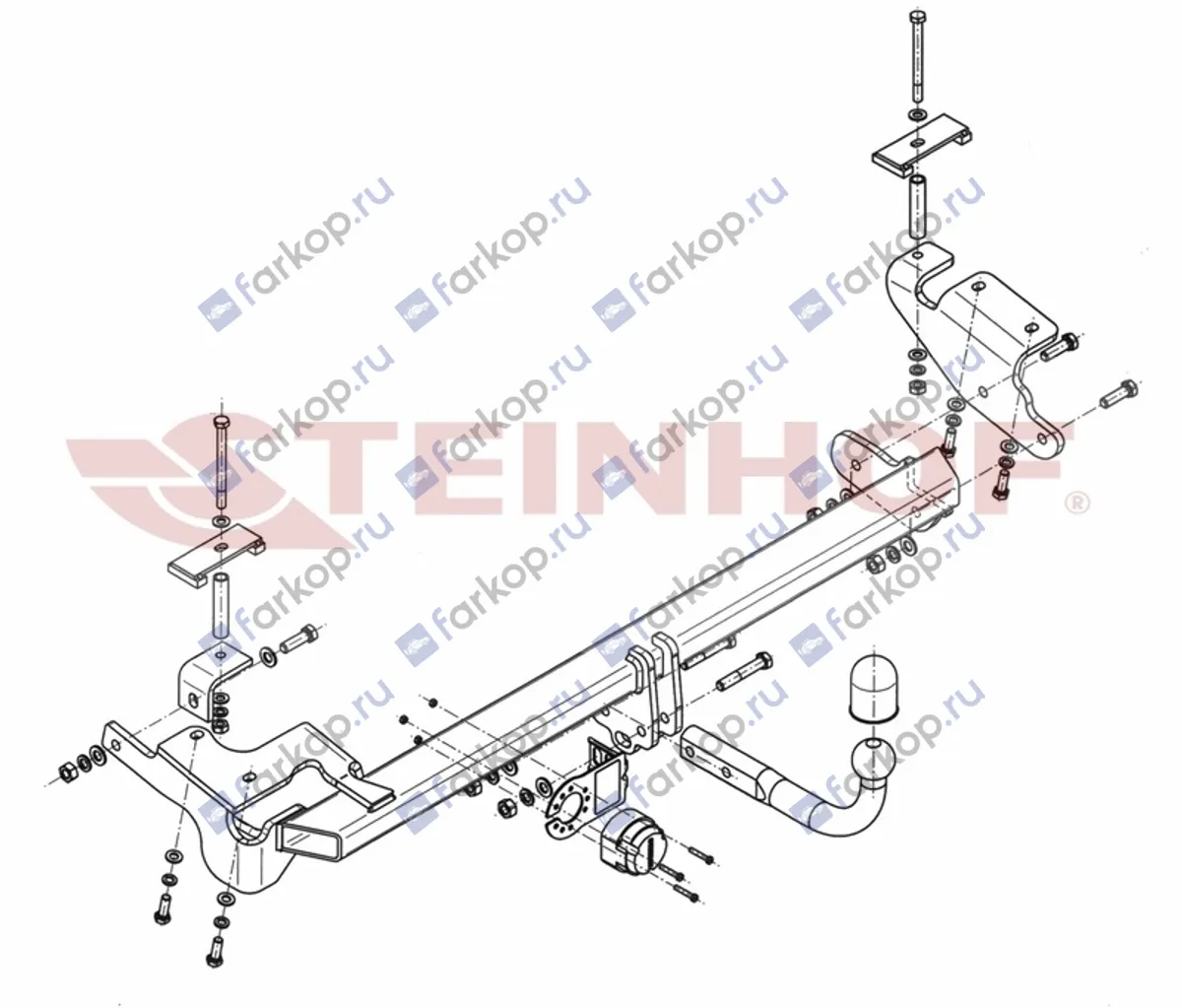 Фаркоп Steinhof для Chevrolet Epica (седан) 2006-2009 C-276 в 