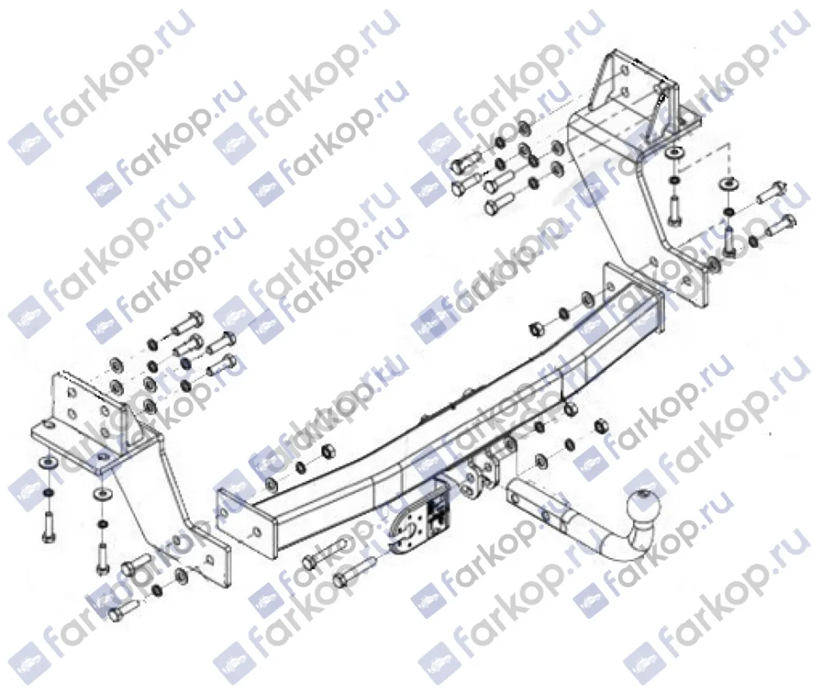 Фаркоп Imiola для Chevrolet Trailblazer 2013-2015 CH.015 в 