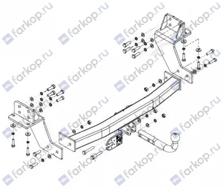 Фаркоп Imiola для Chevrolet Trailblazer 2013-2015 CH.015 в 