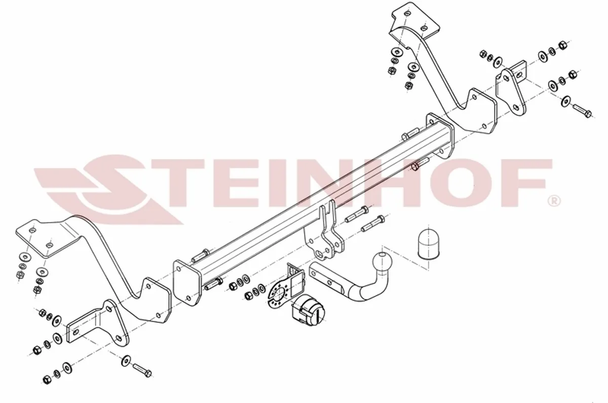 Фаркоп Steinhof для Citroen Berlingo 2008-, (L1) C-023 в 