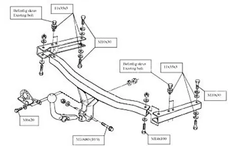 Фаркоп Brink для Audi A6 Allroad 2001-2006 403900 в 