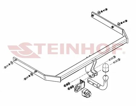 Фаркоп Steinhof для Volkswagen Jetta (4D) 2011-2019 V-074 в 