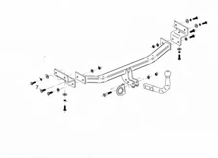 Фаркоп Oris для Hyundai i30 (хэтчбек) 2007-2012 6737-A в 