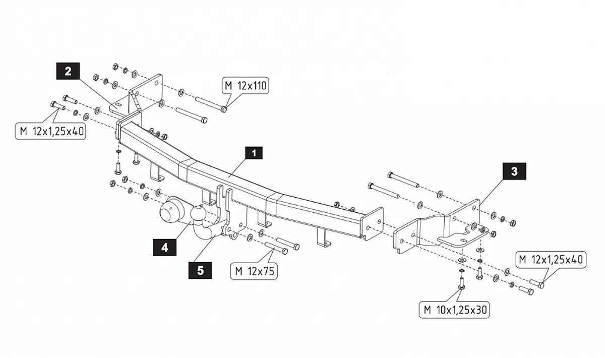 Фаркоп Baltex для Kia Sorento 2006-2009 11176312 в 