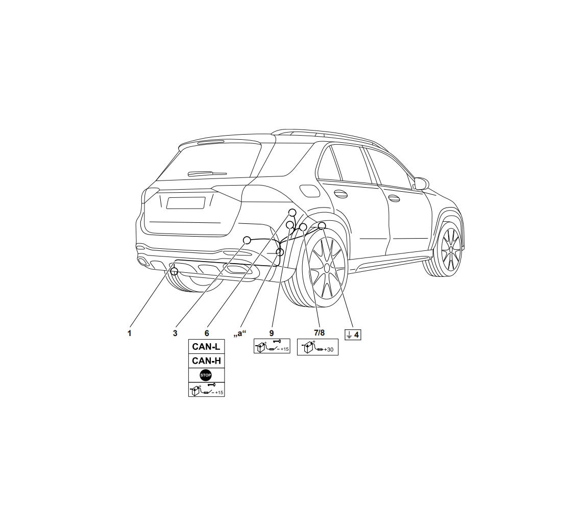 Электрика фаркопа Westfalia (13 pin) для Mercedes E-class 2016- 313446300113 в 