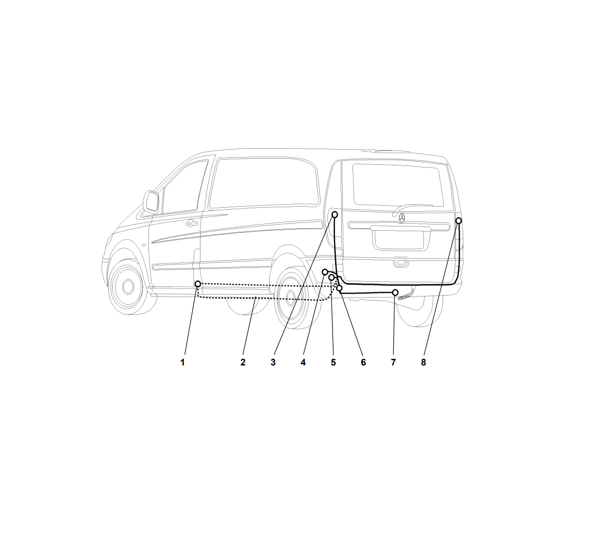 Электрика фаркопа Westfalia (13 pin) для Mercedes Vito 2003-2014 313176300113 в 