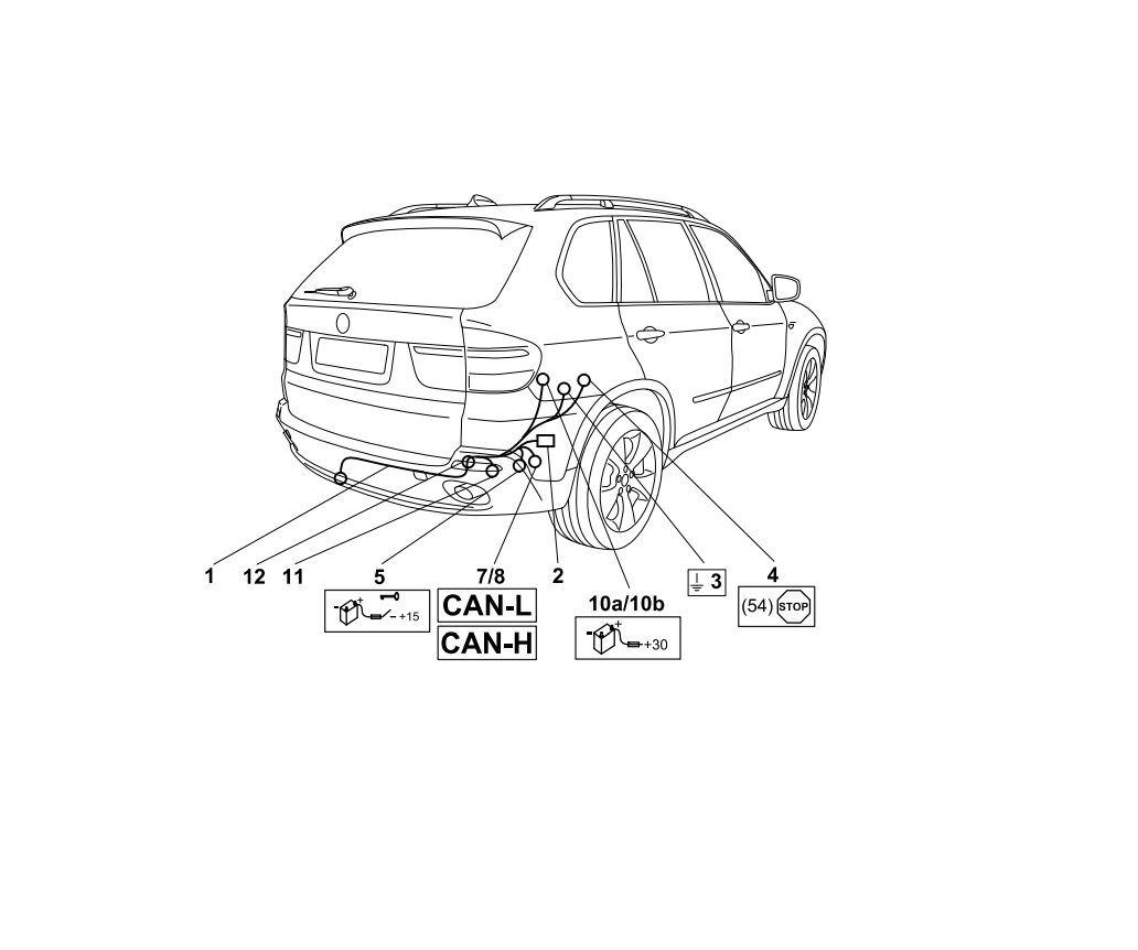 Электрика фаркопа Westfalia (13 pin) для BMW X6 2008-2014 303451300113 в 