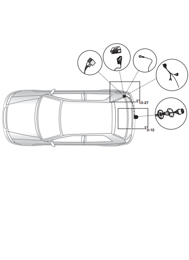 Электрика фаркопа Hak-System (13 pin) для Audi A5 (купе/кабриолет) 2007-2017 21010516 в 