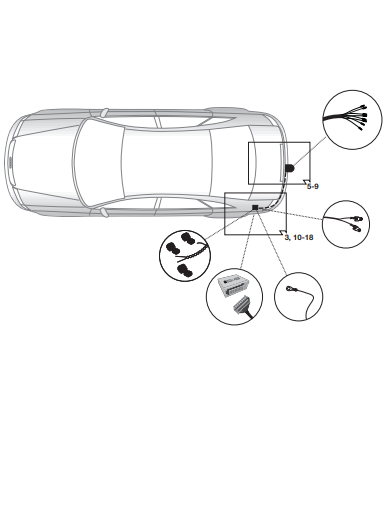 Электрика фаркопа Hak-System (7 pin) для Audi A5 2017- 16010526 в 