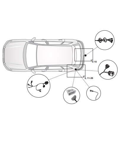 Электрика фаркопа Hak-System (7 pin) для Audi Q5 2017- 12010526 в 