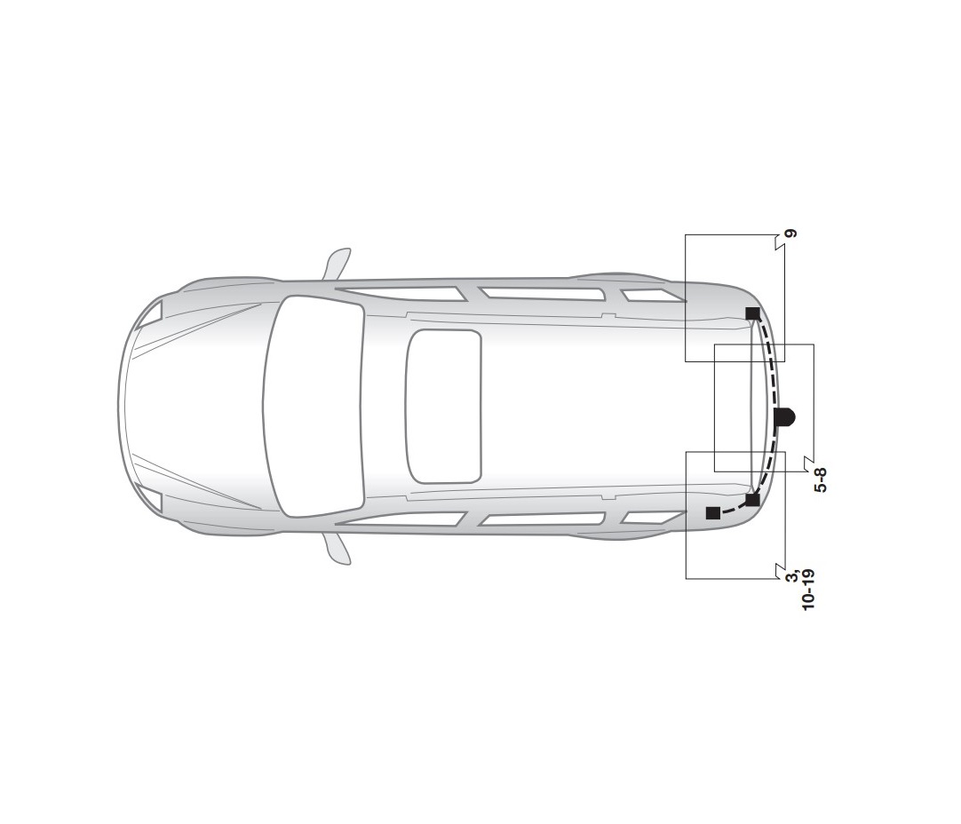 Электрика фаркопа Hak-System (13 pin) для Ssang Yong Kyron 2005-2015 26320503 в 