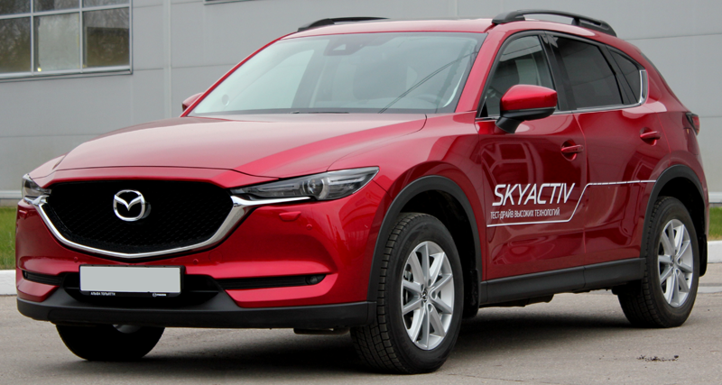 Рейлинги для Mazda CX-5 II с 2017 по наст., полимер черный 0258-02 в 