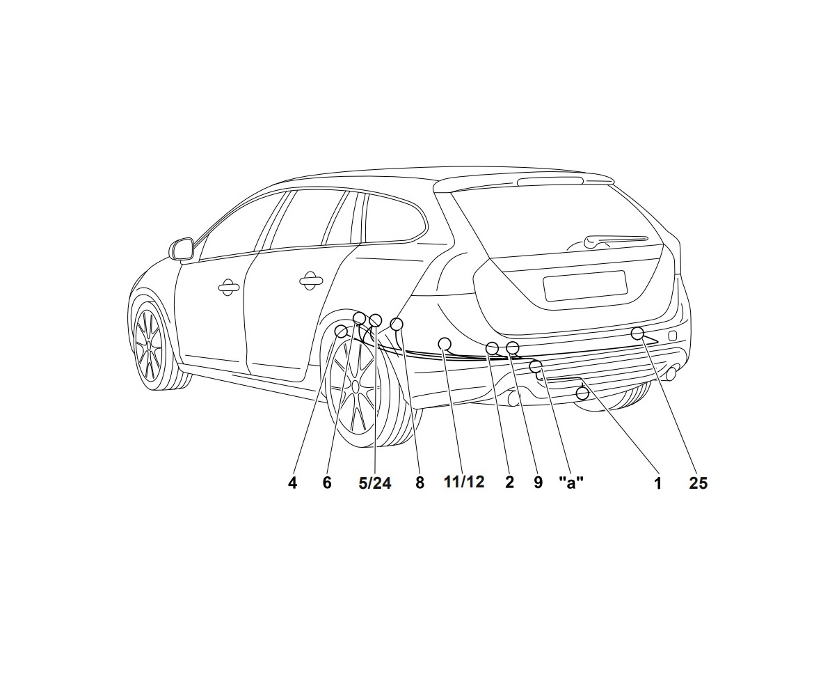 Электрика фаркопа Westfalia (7 pin) для Volvo V60 2010-2018 320543300107 в 