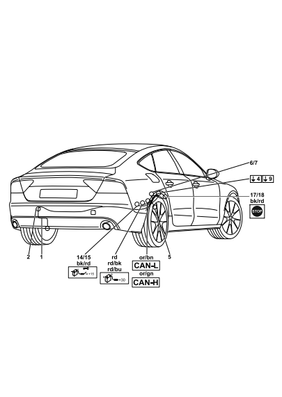 Электрика фаркопа Westfalia (13 pin) для Audi A6 2011-2014 305385300113 в 