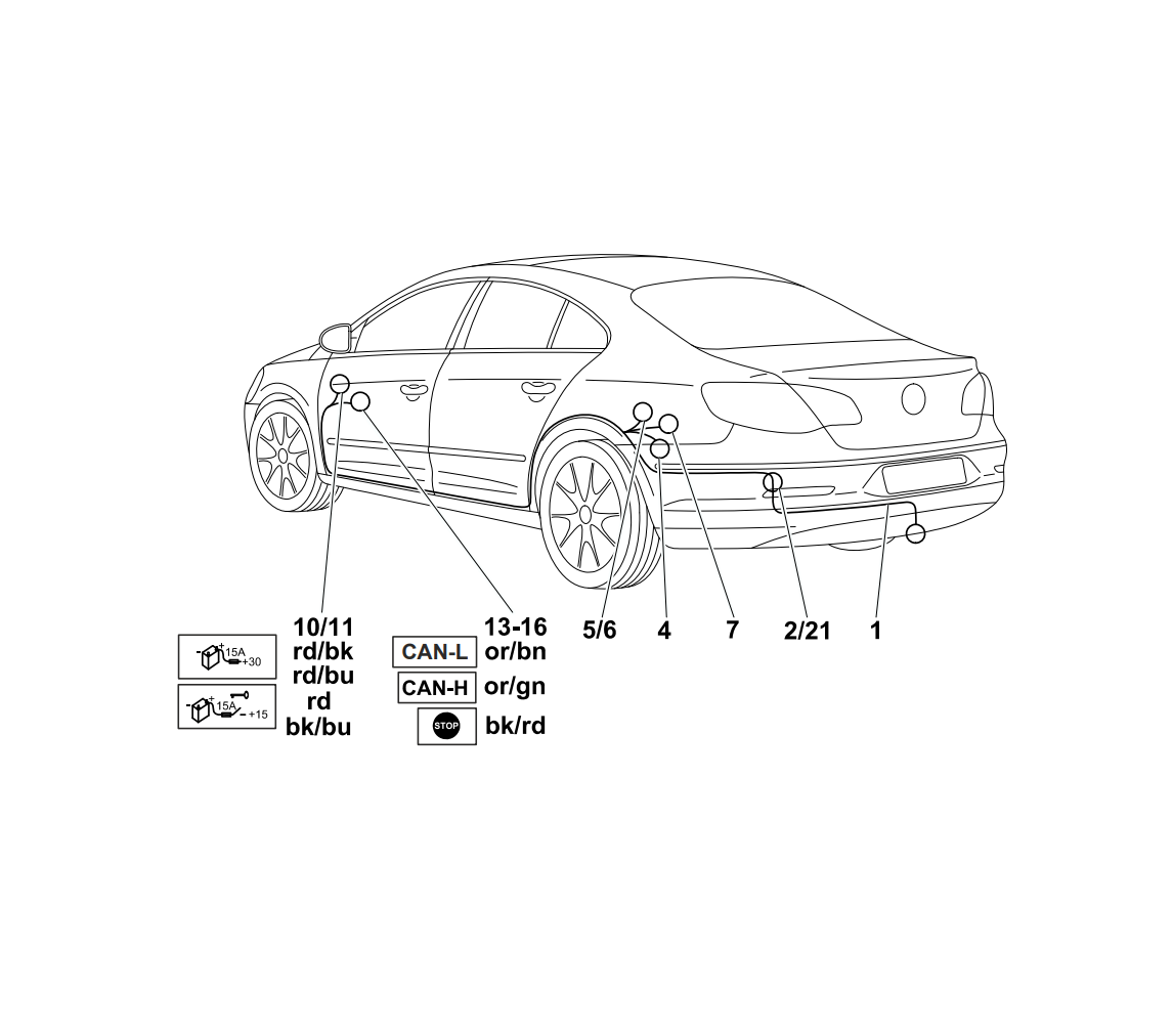 Электрика фаркопа Westfalia (13 pin) для Volkswagen Passat CC 2012-2017 в  Санкт-Петербурге