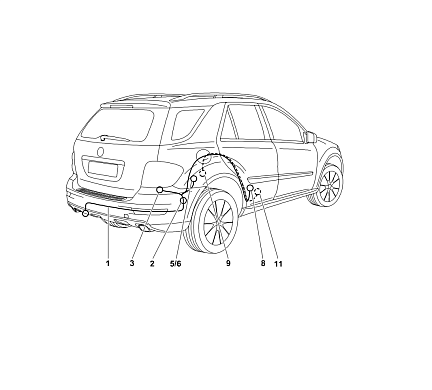 Электрика фаркопа Westfalia (13 pin) для Mercedes M-class 2009- 313138300113 в 