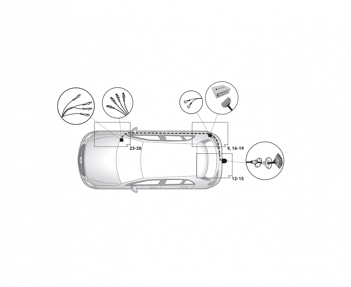 Электрика фаркопа Hak-System (13 pin) для Mercedes A-class (W177) 2018- 21040541 в 