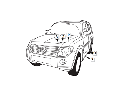 Электрика фаркопа ECS (7 pin) для Mitsubishi Pajero 2007- MT072FH в 