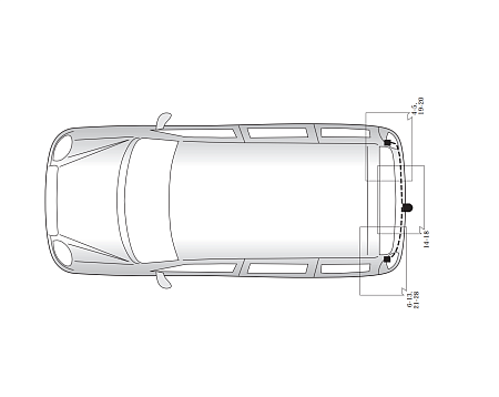 Электрика фаркопа Hak-System (13 pin) для Fiat Doblo 2000-2005 26050504 в 