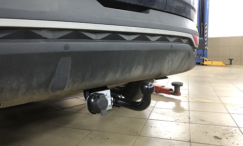 Установили фаркоп Лидер Плюс для Hyundai Tucson 2021-2025 г.в.