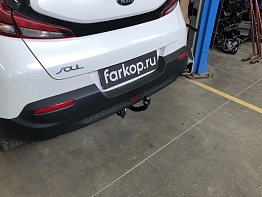 Установили фаркоп Oris для Kia Soul 2019 г.в.