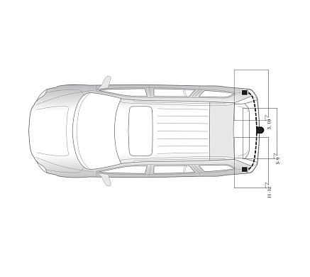 Электрика фаркопа Hak-System (13 pin) для Volvo XC90 2003-2004 21260501 в 