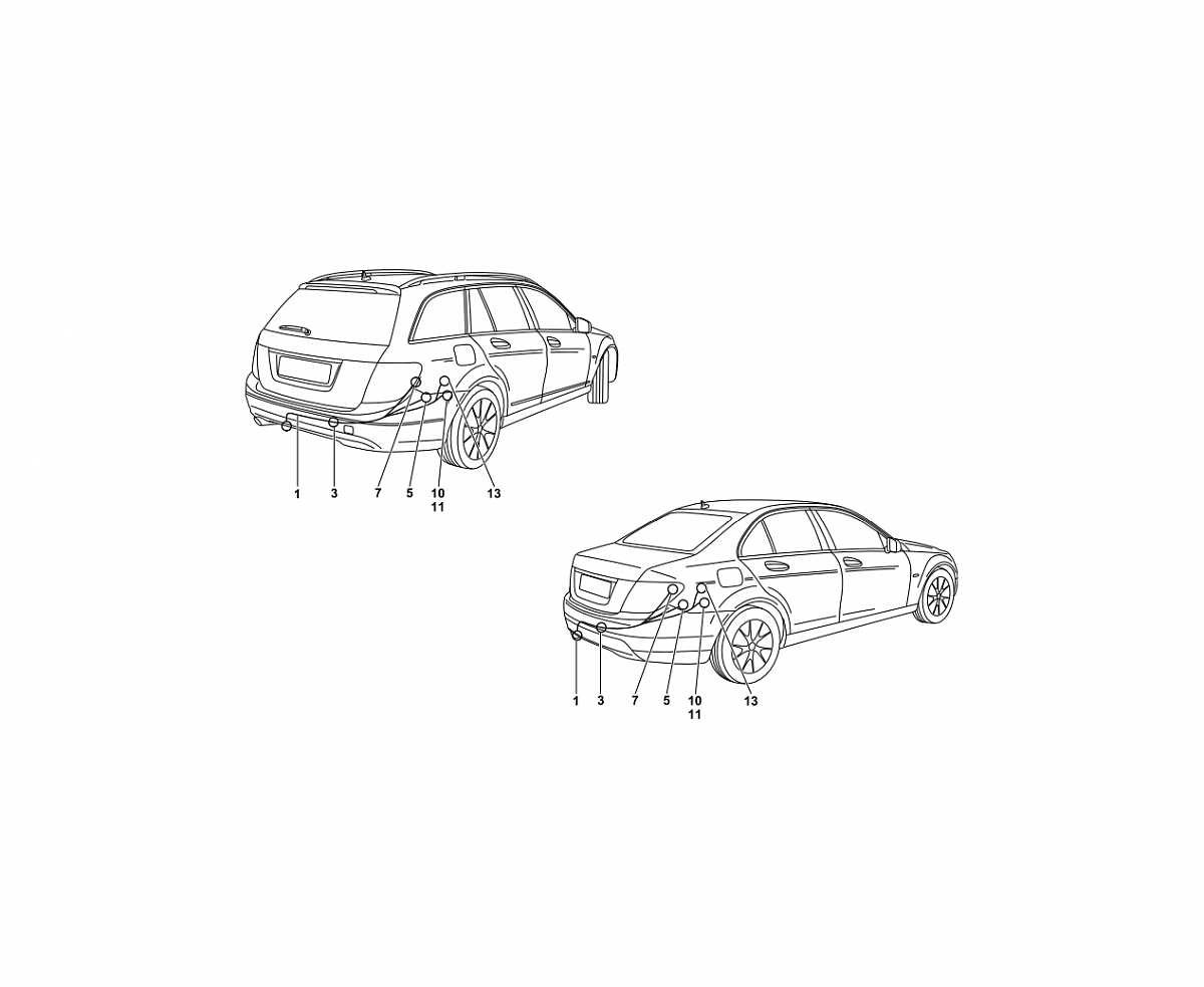 Электрика фаркопа Westfalia (7 pin) для Mercedes CLS-class 2012-2017 313361300107 в 