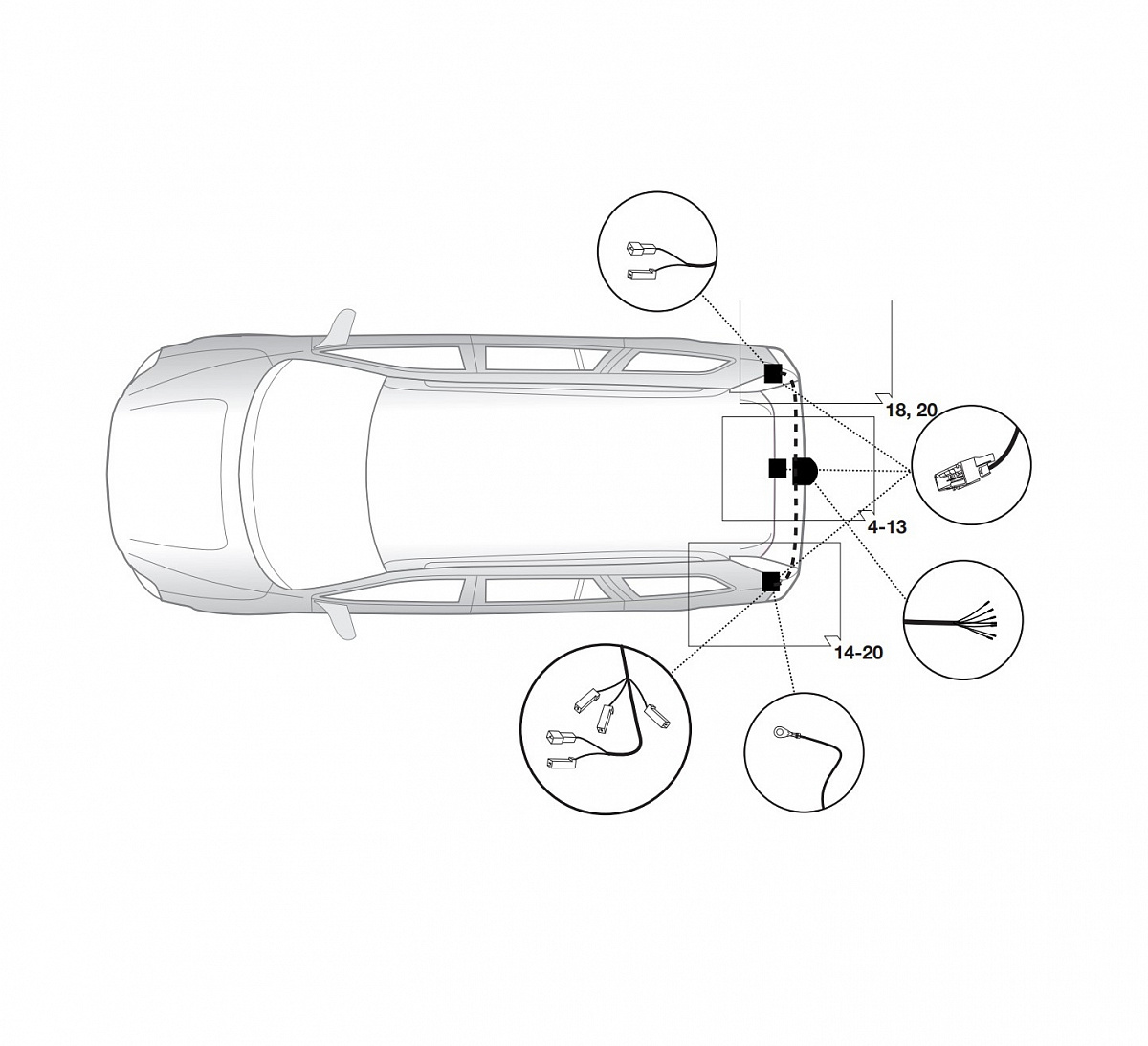 Электрика фаркопа Hak-System (7 pin) для Volvo XC70 2000-2004 12260500 в 