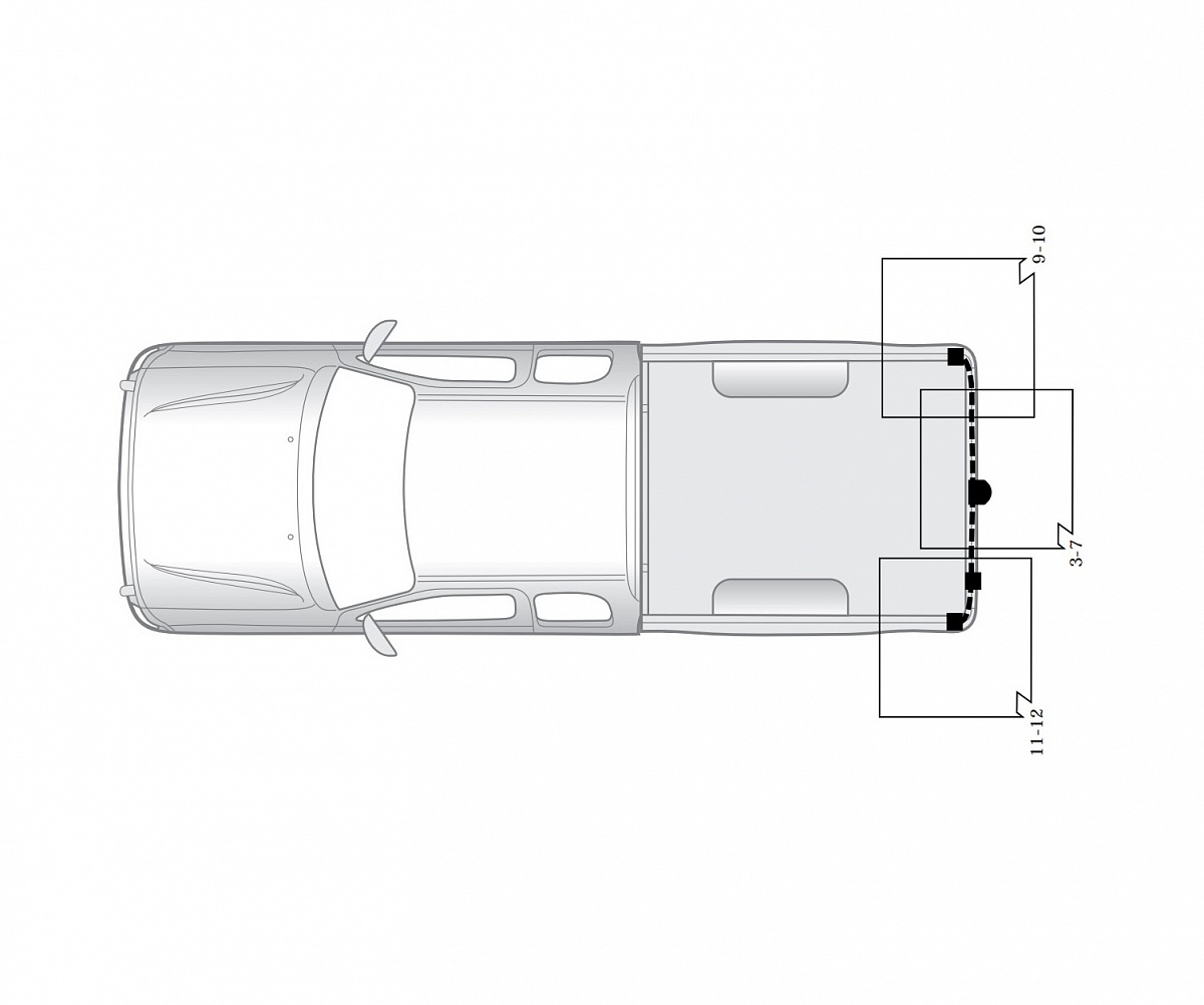 Электрика фаркопа Hak-System (13 pin) для Toyota Hilux 1997-2005 26250508 в 