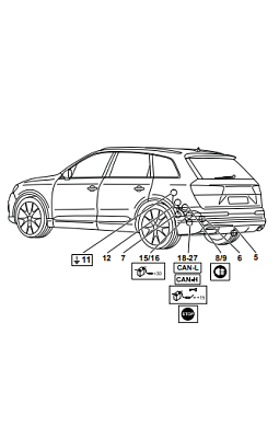 Электрика фаркопа Westfalia (7 pin) для Audi Q7 2020- 305417300107 в 