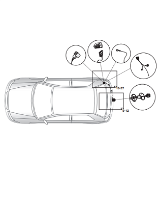 Электрика фаркопа Hak-System (7 pin) для Audi A5 2007-2016 12010516 в 