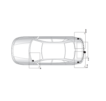 Электрика фаркопа Hak-System (13 pin) для Renault Laguna 2001-2007 26180514 в 