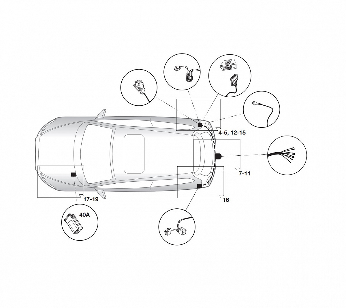 Электрика фаркопа Hak-System (7 pin) для Volvo C30 2006-2013 12260506 в 