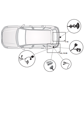 Электрика фаркопа Hak-System (13 pin) для Audi Q5 2017- 21010526 в 